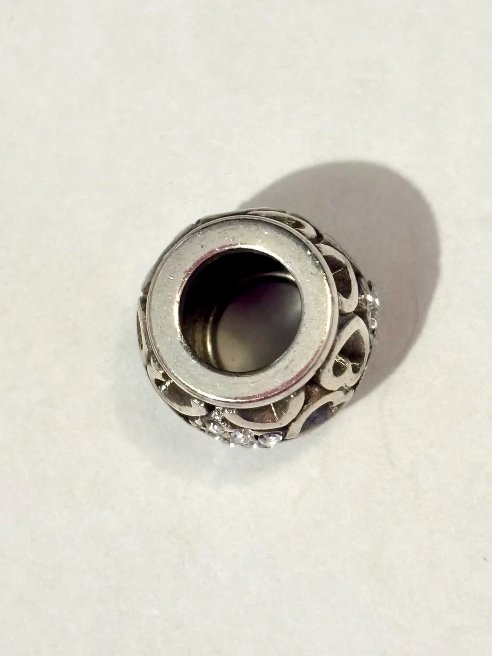 🆕Listing! Brighton Love Heart bead with open hearts & crystal hearts Retired